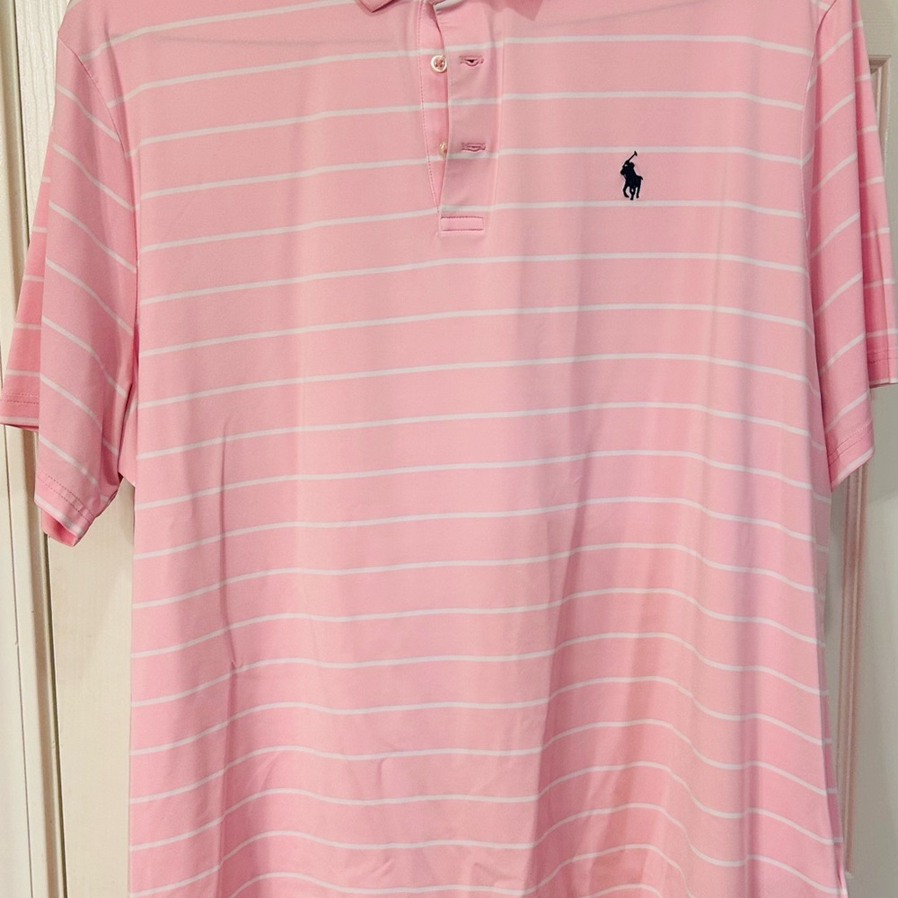 Polo by Ralph Lauren Pink Striped Men's Shirt